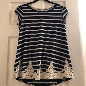 Navy Blue Xhilaration Top